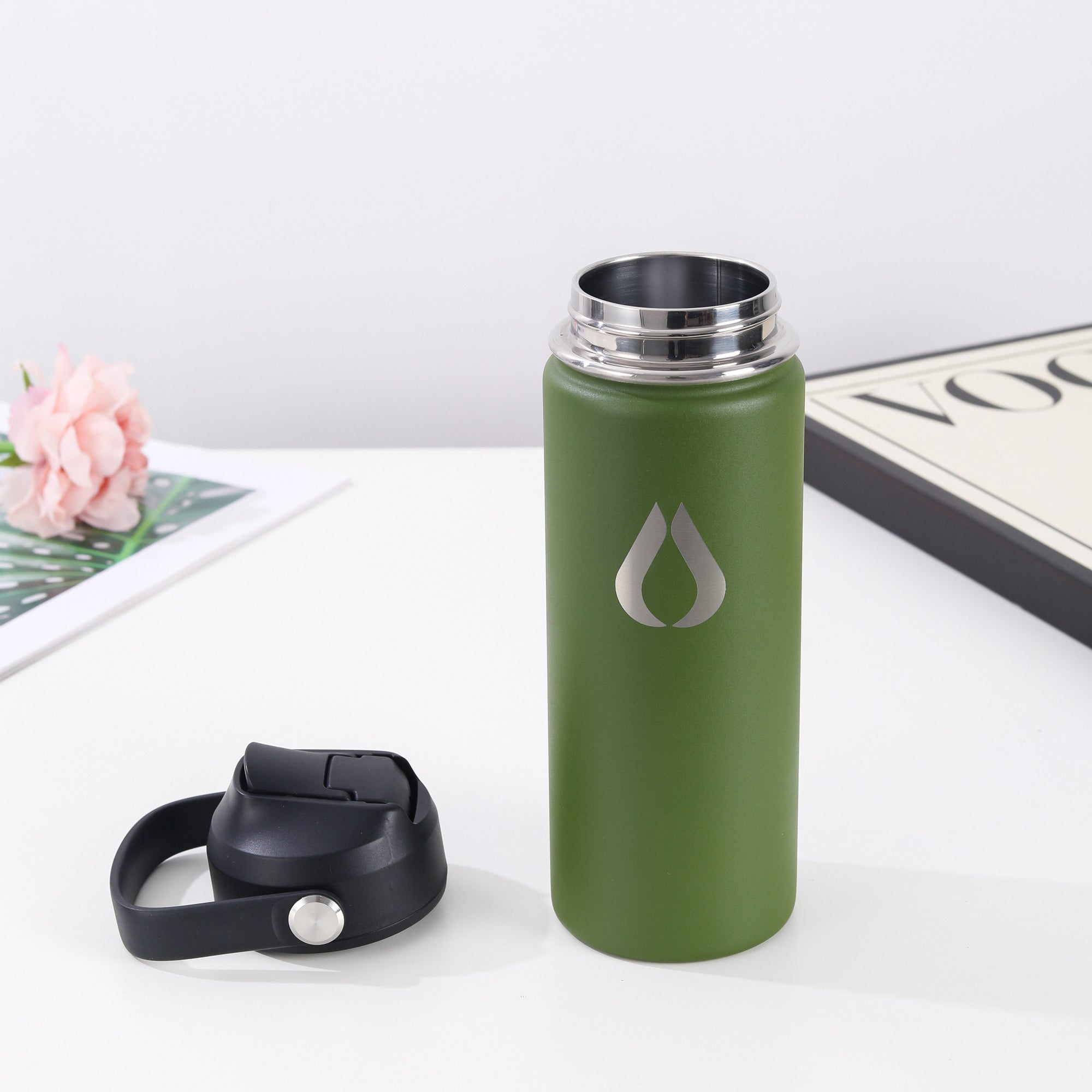Waterfles - 500ML - Dark Olive