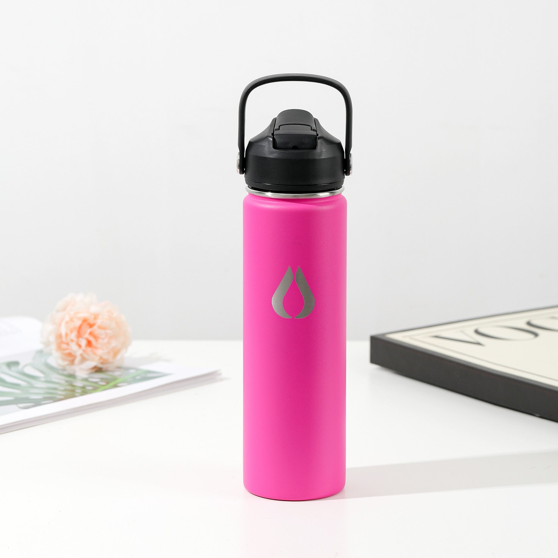 Waterfles - 650ML - Hot Pink