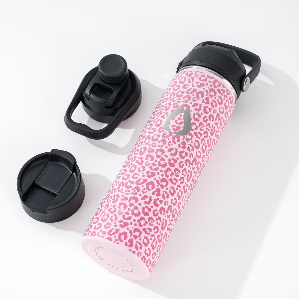Waterfles - 650ML - Pink Leopard