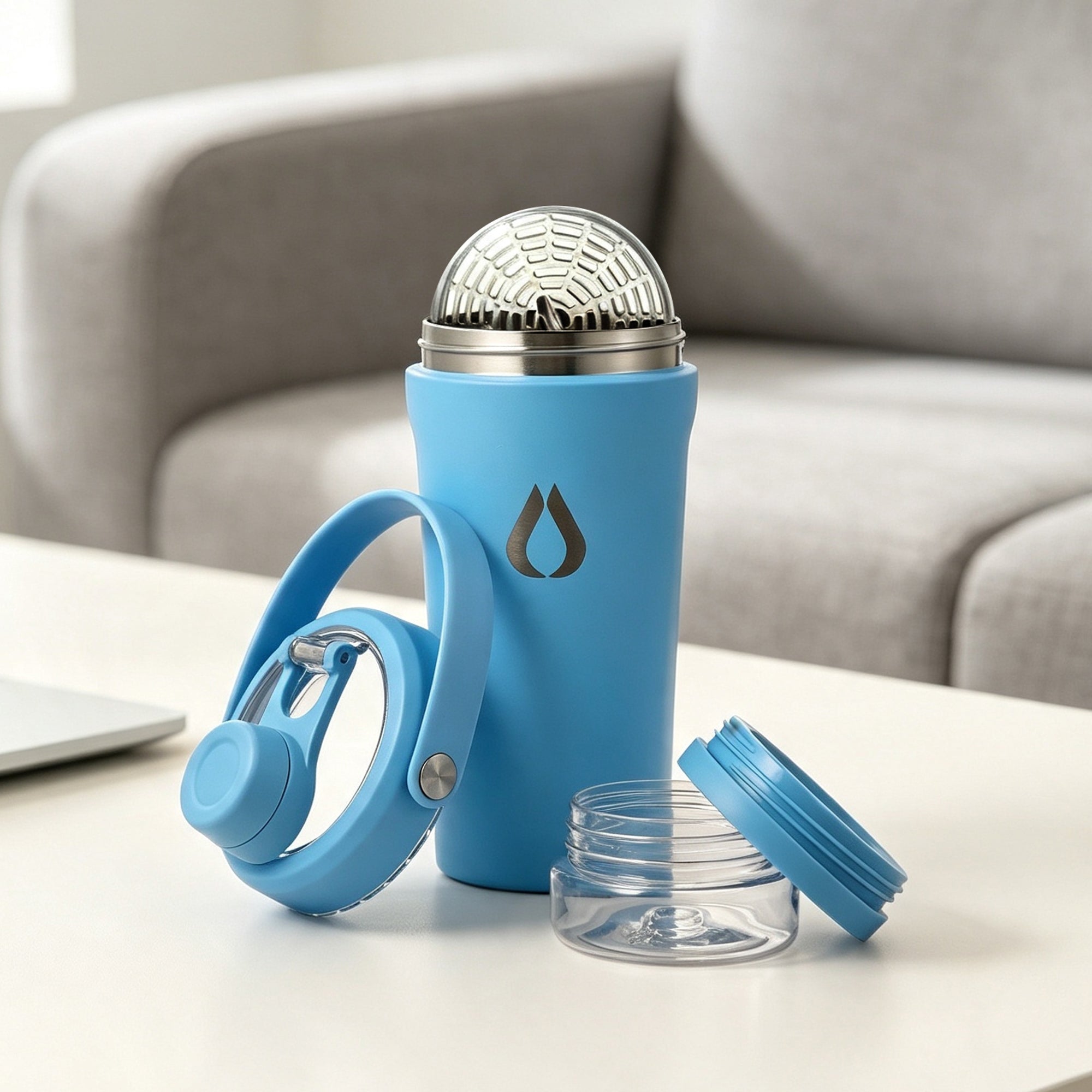 Shaker - 600ml - Babyblauw