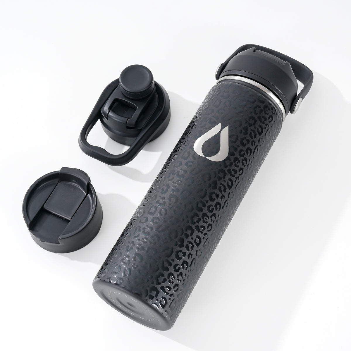 Waterfles - 650ML - Black Leopard