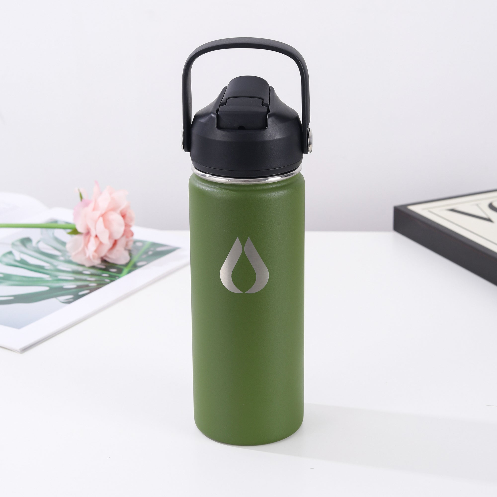 Waterfles - 500ML - Dark Olive