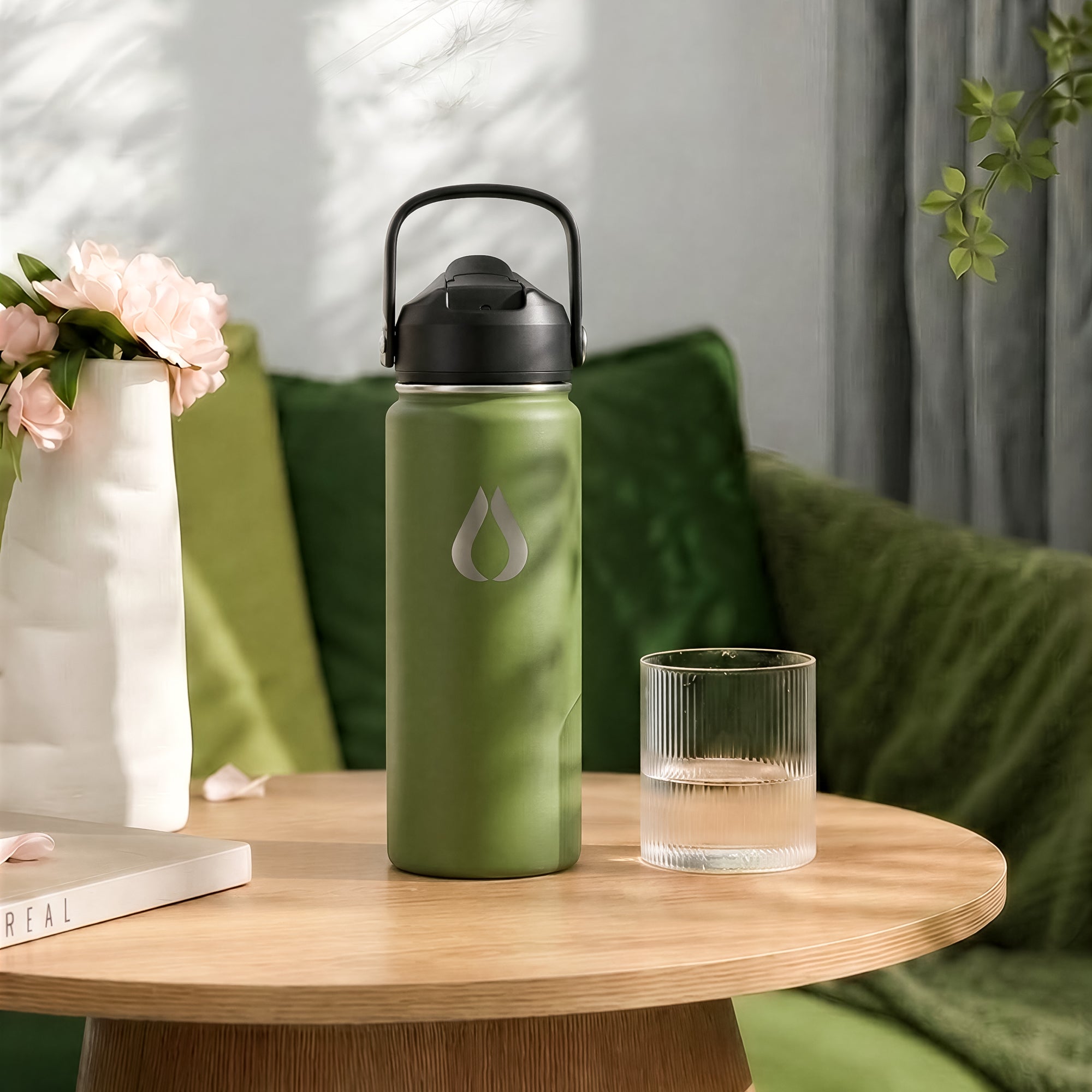 Waterfles - 500ML - Dark Olive