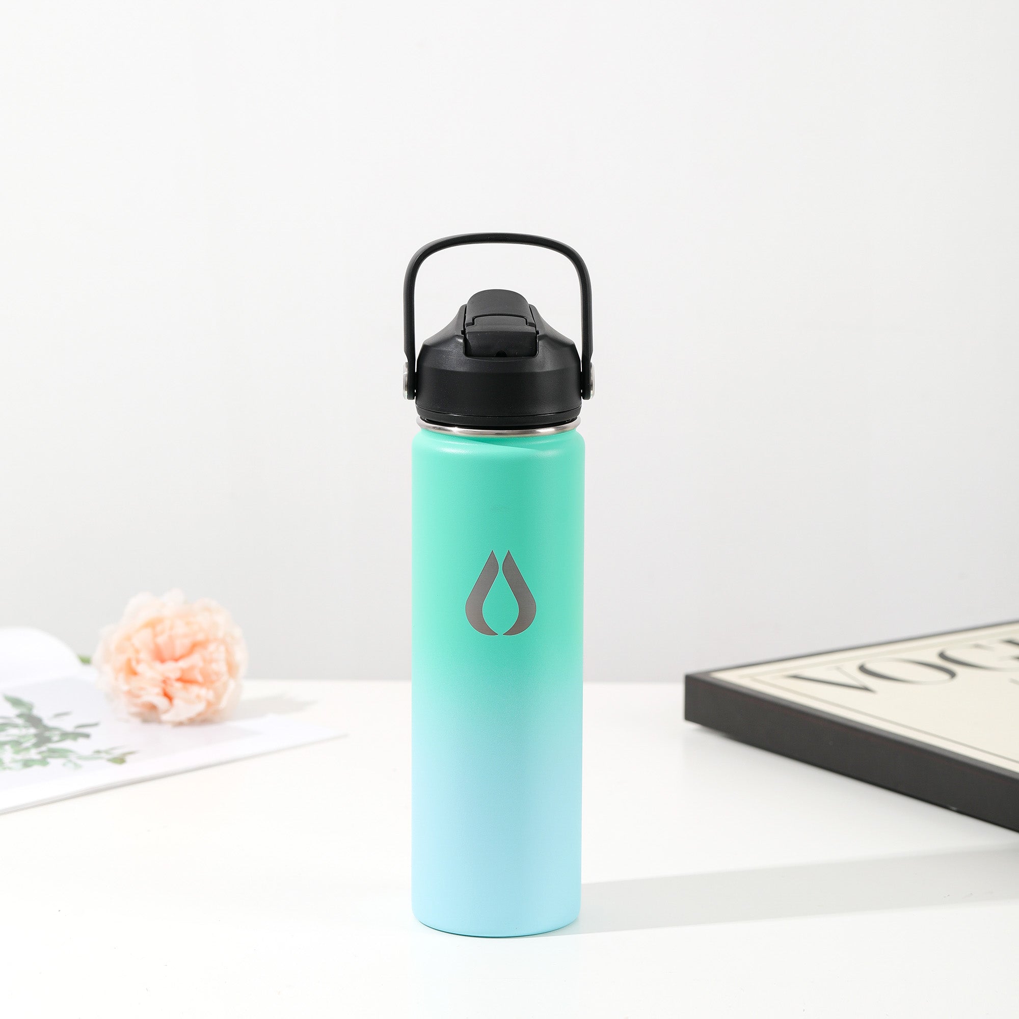 Waterfles - 650ML - Groen Sky