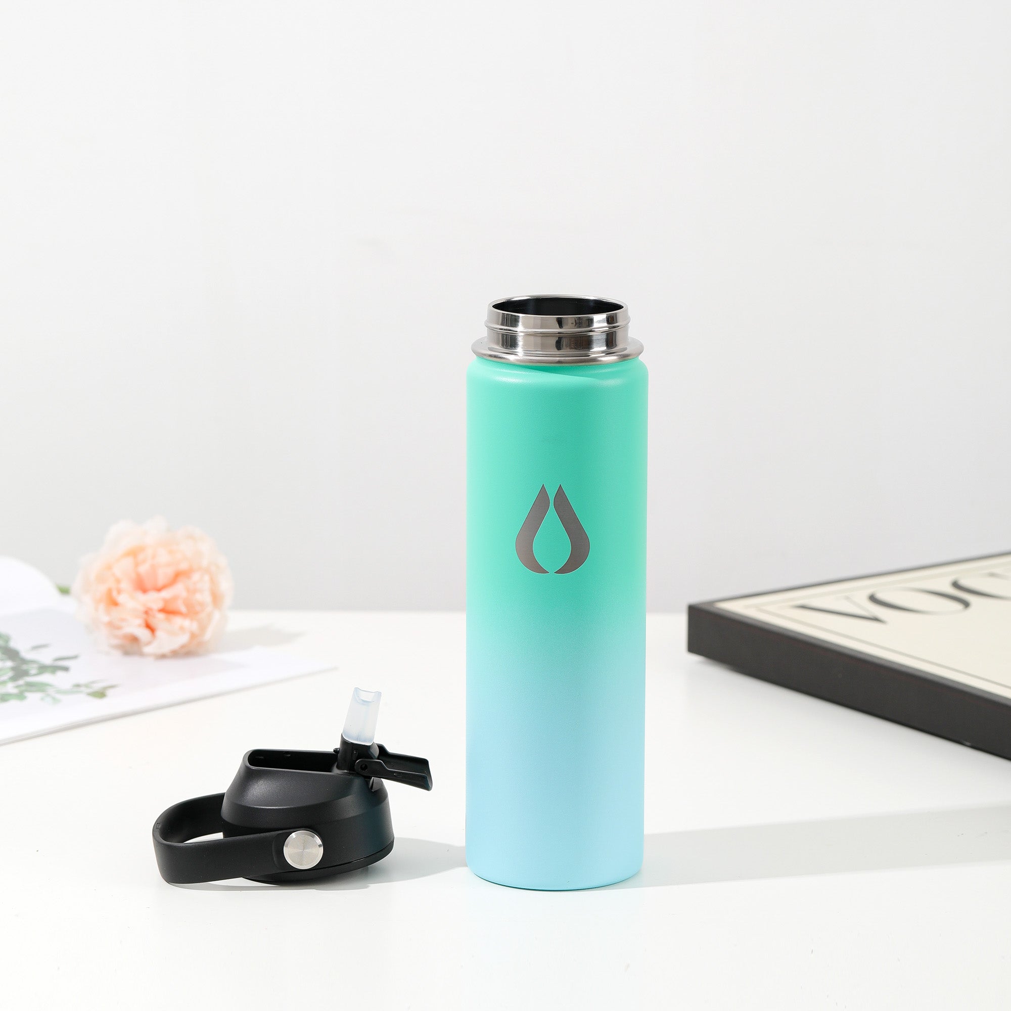 Waterfles - 650ML - Groen Sky