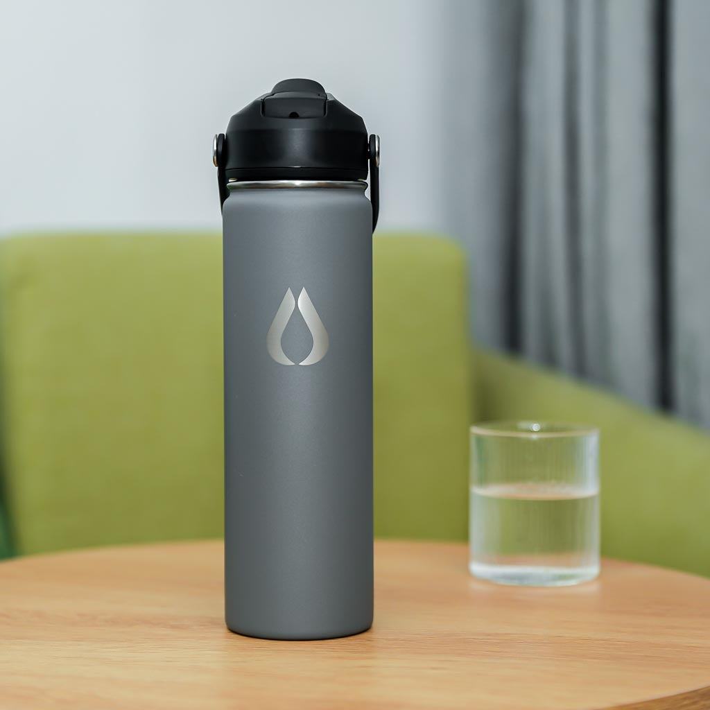 Waterfles - 650ML - Pewter