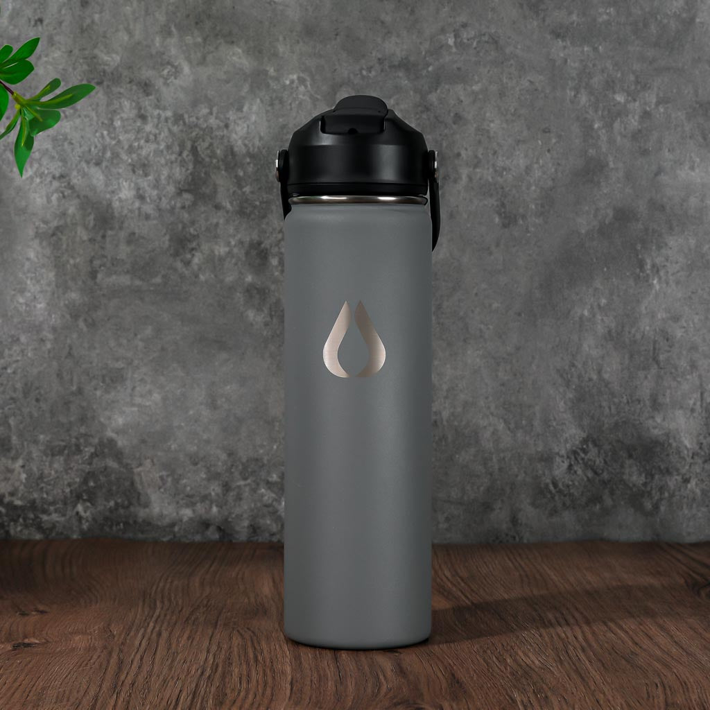 Waterfles - 650ML - Pewter