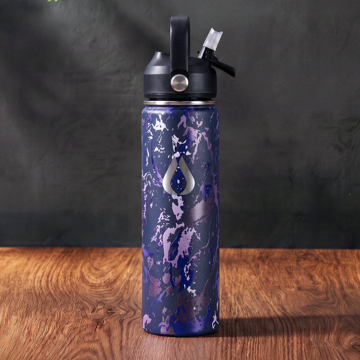 Waterfles - 650ML - Sapphire Marble
