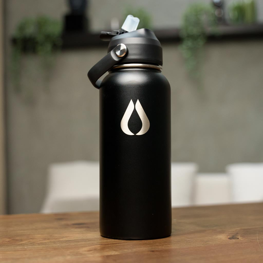 Waterfles - 960ML - Zwart