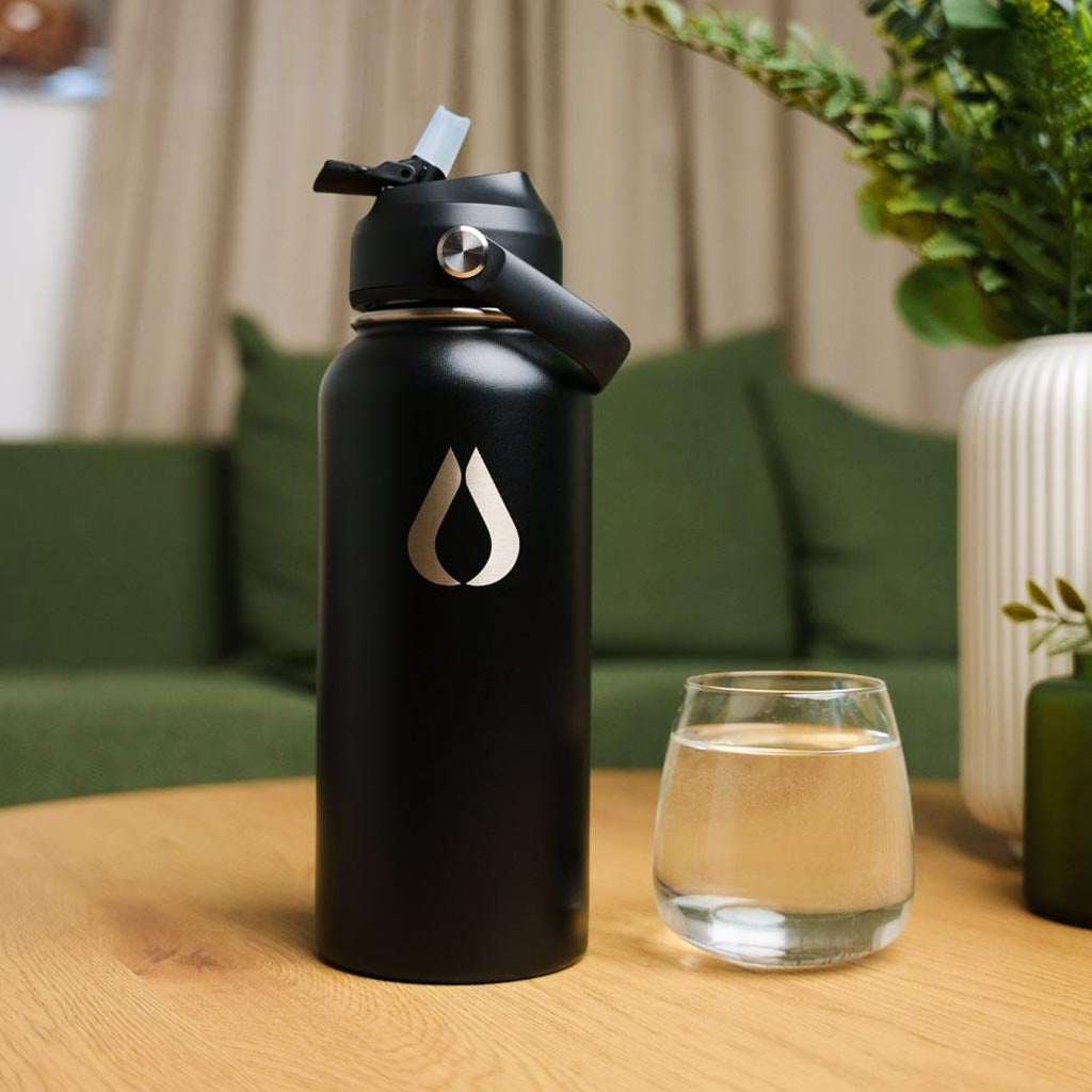 Waterfles - 960ML - Zwart